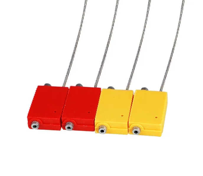 Zinc alloy tamper pov thawj Piv txwv cov cim cable